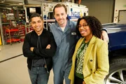 Pictured (L-R): Wilmer Valderrama as Special Agent Nicholas Nickî Torres, Sean Murray as Special Agent Timothy McGee, and Diona Reasonover as Forensic Scientist Kasie Hines.