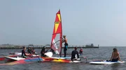 Die Windverhältnisse in Kellenhusen an der Ostsee sind ideal für Surfanfänger. Die Windverhältnisse in Kellenhusen an der Ostsee sind ideal für Surfanfänger.