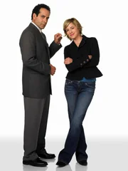 Adrian Monk (Tony Shalhoub), Natalie Teeger (Traylor Howard)