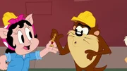 v.li.: Petunia Pig, Taz