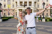 Silvia Schneider und Juraj Melicher in der Altstadt von Bratislava.