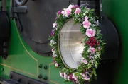Blumenschmuck für die Jubilarin.