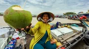 Tante Emma&ndash;Laden auf dem Wasser: die schwimmenden M&auml;rkte von Can Tho im S&uuml;den Vietnams.