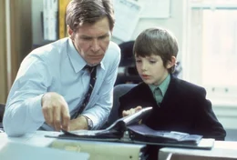 Harrison Ford as John Book and Lukas Haas as Samuel