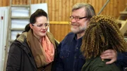 Hans mit seinen Töchtern Katja (li.) und Tami (re.)
