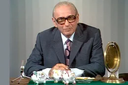 Robert Lembke, langj&auml;hriger Quizmaster der Rateshow &bdquo;Was bin ich?&ldquo;.