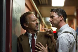 l-r: Riggan Thomson (Michael Keaton) und Mike Shiner (Edward Norton)