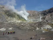 White Island ist ein sehr aktiver Vulkan am Rande des Feuerrings, vor der Ostk&uuml;ste Neuseelands.