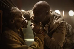 Lupita Nyong&rsquo;o as &ldquo;Samira&rdquo; and Djimon Hounsou as &ldquo;Henri&rdquo; in A Quiet Place: Day One from Paramount Pictures.