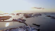 Die 80 Inseln der Lofoten liegen im eisigen Nordmeer. Manche von ihnen sind durch Br&uuml;cken verbunden.