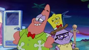 L-R: Patrick, SpongeBob, Squidina