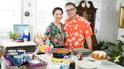 Host Gesine Bullock-Prado with guest, Ray Prado, as seen on Baked In Vermont, Season 2