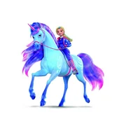 Isabel ist eine echte Sportskanone. Mit seiner Wassermagie kann ihr Einhorn River Wasser erzeugen und mit seinem Horn vorhandenes Wasser beeinflussen.