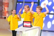 Das gelbe Team aus Edelsbach/Österreich freut sich auf einen spannenden Quiztag.