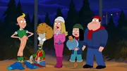 L-R: Puddin, Roger, Francine, Klaus, Hayley, Stan