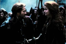 Bowen (Dennis Quaid) und Kara (dina Meyer) k&auml;mpfen gemeinsam gegen den Tyrannen Einon (nicht im Bild).