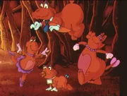 Die vier Herlufs singen und tanzen gern.