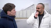 Frank Seibert und Manuel Matzke vor der JVA Zeithain (Sachsen), er sa&szlig; 6 Jahre hinter Gitter und berichtet &uuml;ber seine pers&ouml;nlichen Knast-Erfahrungen.