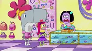 L-R: Pearl, Nixie, "Bangles and Dangles" manager