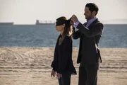 LUCIFER (L to R) LAUREN GERMAN as CHLOE DECKER and TOM ELLIS as LUCIFER MORNINGSTAR in episode 105 of LUCIFER. Cr. JOHN P. FLEENOR/NETFLIX