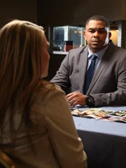 Lynne Adkins, relative of the convict, explains why she believes her cousin is innocent to Chris Anderson. Lynne Adkins, relative of the convict, explains why she believes her cousin is innocent to Chris Anderson.