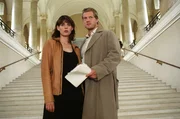 Auf Verbrecherjagd: die Hauptkommissare Leo Kraft (Henning Baum, r.) und Nina Metz (Elena Uhlig, l.) ...