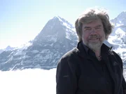 Reinhold Messner vor der Eiger Nordwand Reinhold Messner vor der Eiger Nordwand