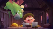 Jakub ist erschöpft vom vielen Hirsebrei-Kochen, um den hungrigen Drachen zufrieden zu stellen. Jakub ist erschöpft vom vielen Hirsebrei-Kochen, um den hungrigen Drachen zufrieden zu stellen.