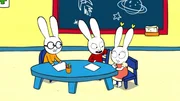 Heute ist ein toller Schultag für Ferdinand (l.), Simon (M.) und Lou (r.), denn die Lehrerin hat einen Überraschungsgast mitgebracht.
