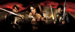 (v.li.): Arthur (Clive Owen), Guinevere (Keira Knightley), Lancelot (Ioan Gruffudd)