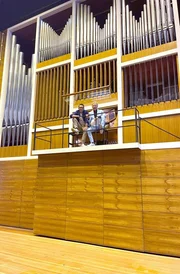 Stadthalle Chemnitz, v.l.: Peter Imhof, Wolfgang Lippert