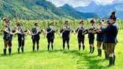 Jaghornbläsergruppe aus dem Gesäuse.