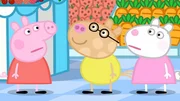 L-R: Peppa Pig, Pedro Pony, Suzy Sheep