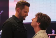 L-R: Frank Shaw (Joel McHale), Fred 'Shred' Taylor (Michael Rowland)