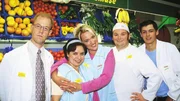 v.li.: Schumann (Lutz Herkenrath), Gisela "Gisi" (Franziska Traub), Rita (Gaby Köster), Bernie (Georg Alfred Wittner), Kevin (Kevin Lorenz)