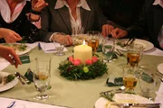 In netter Runde bei Regina Mayer, die heute ihre Gäste bekocht.