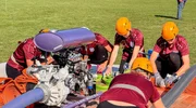 Auch vier Frauenteams waren unter den 26 Wettkampfmannschaften - hier das Team aus Wipfra (Thüringen). Auch vier Frauenteams waren unter den 26 Wettkampfmannschaften - hier das Team aus Wipfra (Thüringen).