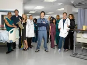 Die Truppe vom Sacred Heart Hospital: (v.l.n.r.) Dr. Todd Quinlan (Robert Maschio), Hausmeister (Neil Flynn), Elliot (Sarah Chalke), Dr. Bob Kelso (Ken Jenkins), Schwester Laverne Roberts (Aloma Wright), J.D. (Zach Braff), Ted Buckland (Sam Llyod), Carla (Judy Reyes), Turk (Donald Faison), Dr. Phil Cox (John C. McGingley) und Jordan Sullivan (Christa Miller). Die Truppe vom Sacred Heart Hospital: (v.l.n.r.) Dr. Todd Quinlan (Robert Maschio), Hausmeister (Neil Flynn), Elliot (Sarah Chalke), Dr. Bob Kelso (Ken Jenkins), Schwester Laverne Roberts (Aloma Wright), J.D. (Zach Braff), Ted Buckland (Sam Llyod), Carla (Judy Reyes), Turk (Donald Faison), Dr. Phil Cox (John C. McGingley) und Jordan Sullivan (Christa Miller).