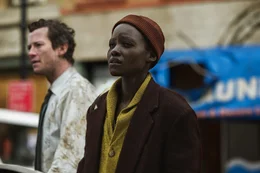 Joseph Quinn as &ldquo;Eric&rdquo; and Lupita Nyong&rsquo;o as &ldquo;Samira&rdquo; in A Quiet Place: Day One from Paramount Pictures.