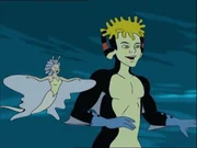 Oya und Akata freuen sich über die neue Freundschaft mit Alfred.