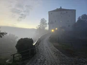 Der Eingang zur Saldenburg.