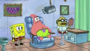 L-R: SpongeBob, Patrick, Dr. Mundane