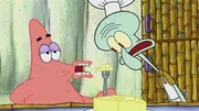 L-R: Patrick, Squidward