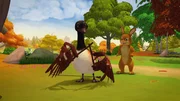 Gans gibt mit zwei Stöcken einen Rhythmus vor. Gans gibt mit zwei Stöcken einen Rhythmus vor.