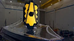 Das Webb-Weltraumteleskop kurz vor der Fertigstellung.