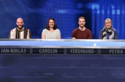 Die Kandidat:innen (v.l.n.r.): Jan-Niklas Fuchs, Carolin Küßner, Ferdinand Horst und Petra Folkersma.