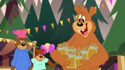 v.li.: Mama Bear, Papa Bear, Junyer Bear