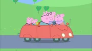L-R: Peppa Pig, George Pig, Daddy Pig, Mummy Pig.