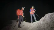 Michael Renner und Christian Resch bei einem EInsatz der Bergwacht Ramsau.