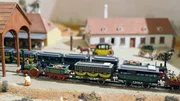 Modell des historischen Bahnhofs Deutsch-Wagram.